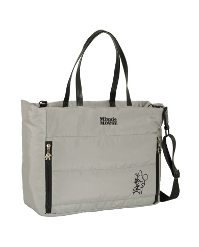 Borsa Minnie Mouse Teen Sand Trapunta Grigio 40 x 31 x 17 cm Borsa Minnie Mouse Teen Sand Trapunta Grigio 40 x 31 x 17 cm
