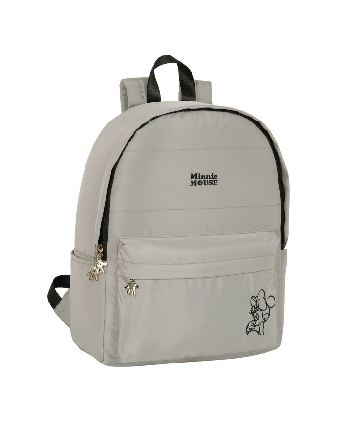 Zaino per Portatile Minnie Mouse Teen Sand Grigio chiaro 31 x 40 x 16 cm Zaino per Portatile Minnie Mouse Teen Sand Grigio chiaro 31 x 40 x 16 cm