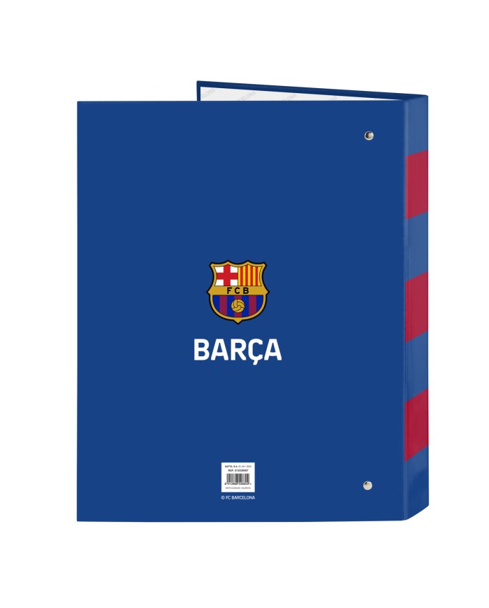 Raccoglitore ad anelli F.C. Barcelona Azzurro Rosso Granato A4 26.5 x 33 x 4 cm