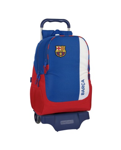 Trolley per la Scuola F.C. Barcelona Azzurro Rosso Granato 32 x 44 x 16 cm