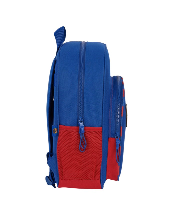 Zaino Scuola F.C. Barcelona Azzurro Rosso Granato 32 X 38 X 12 cm