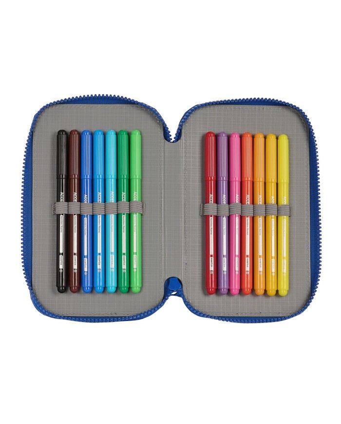 Astuccio Doppio F.C. Barcelona Azzurro Rosso Granato 12.5 x 19.5 x 4 cm (28 Pezzi) Astuccio Doppio F.C. Barcelona Azzurro Rosso Granato 12.5 x 19.5 x 4 cm (28 Pezzi)