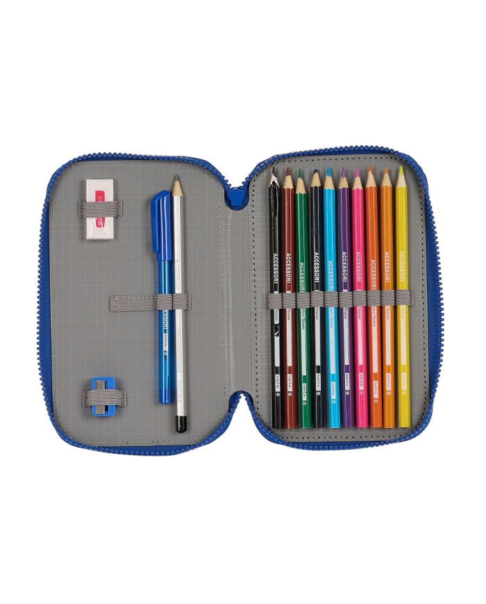 Astuccio Doppio F.C. Barcelona Azzurro Rosso Granato 12.5 x 19.5 x 4 cm (28 Pezzi) Astuccio Doppio F.C. Barcelona Azzurro Rosso Granato 12.5 x 19.5 x 4 cm (28 Pezzi)