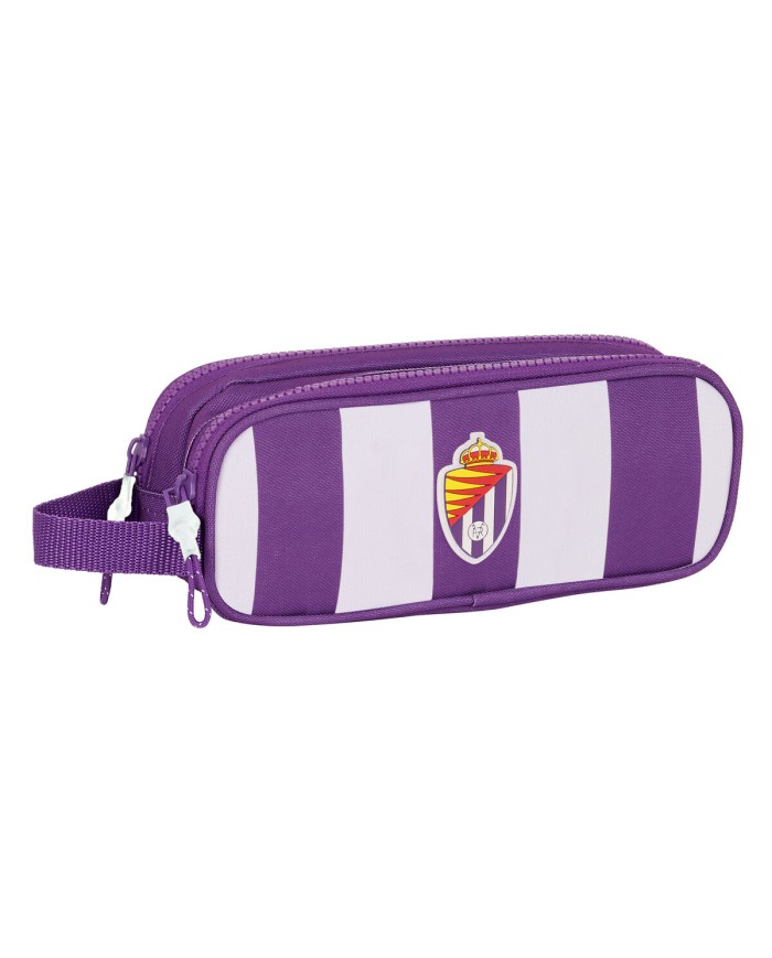 Portaoggetti Doppio Real Valladolid C.F. Bianco Viola 21 x 8 x 6 cm Portaoggetti Doppio Real Valladolid C.F. Bianco Viola 21 x 8 x 6 cm