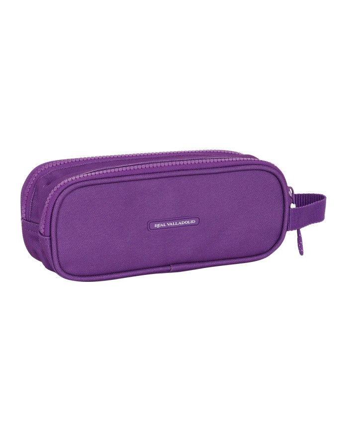Portaoggetti Doppio Real Valladolid C.F. Bianco Viola 21 x 8 x 6 cm Portaoggetti Doppio Real Valladolid C.F. Bianco Viola 21 x 8 x 6 cm