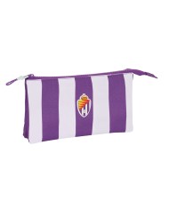 Portaoggetti Doppio Real Valladolid C.F. Bianco Viola 21 x 8 x 6 cm Portaoggetti Doppio Real Valladolid C.F. Bianco Viola 21 x 8 x 6 cm