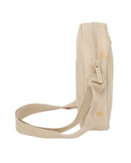 Borsa a Tracolla Safta Orso Beige 16 x 18 x 4 cm