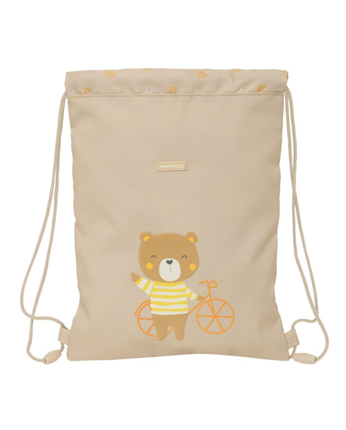 Zainetto con Cordini Safta Osito Beige 26 x 34 x 1 cm