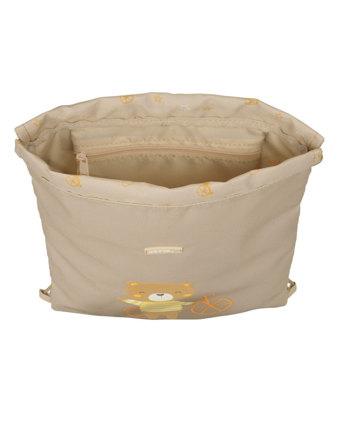 Zainetto con Cordini Safta Osito Beige 26 x 34 x 1 cm