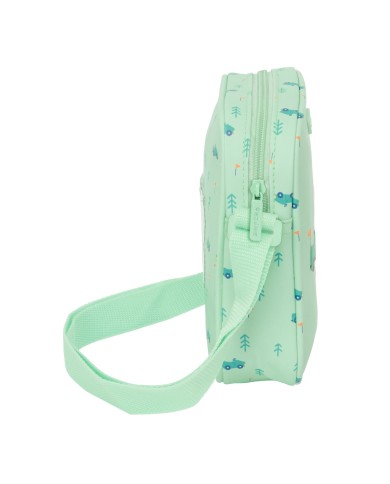 Borsa a Tracolla Safta Macchine Verde 16 x 18 x 4 cm