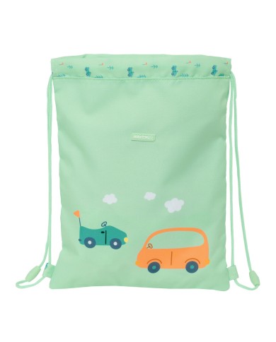 Zainetto con Cordini Safta Coches Verde 26 x 34 x 1 cm Zainetto con Cordini Safta Coches Verde 26 x 34 x 1 cm