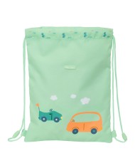 Zainetto con Cordini Safta Coches Verde 26 x 34 x 1 cm Zainetto con Cordini Safta Coches Verde 26 x 34 x 1 cm