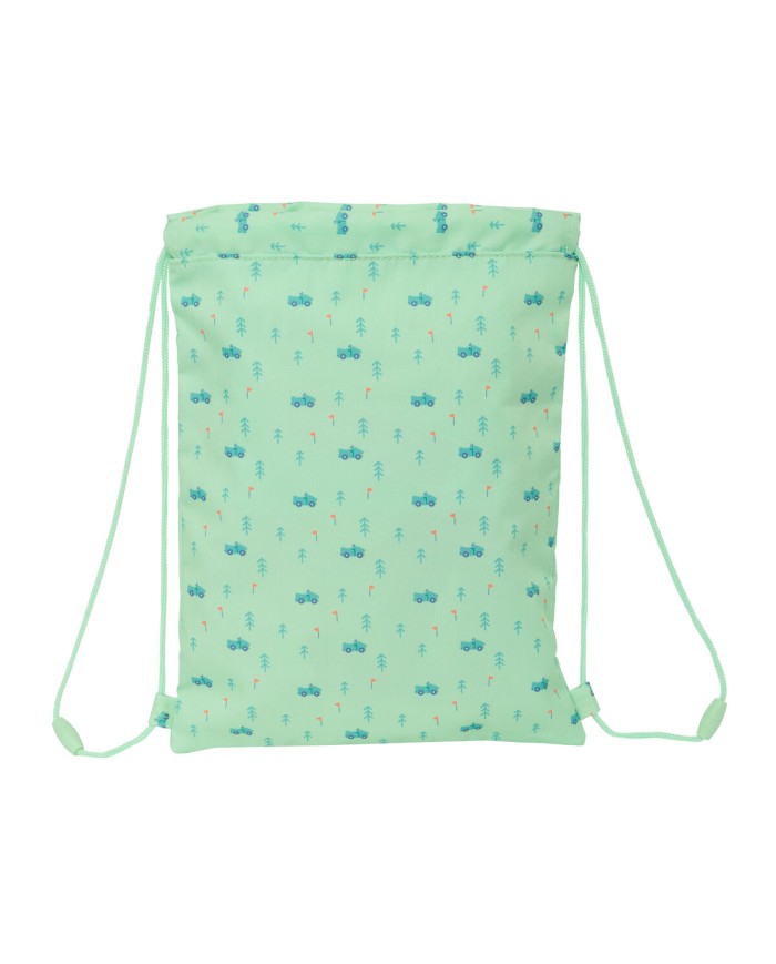 Zainetto con Cordini Safta Coches Verde 26 x 34 x 1 cm Zainetto con Cordini Safta Coches Verde 26 x 34 x 1 cm