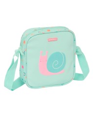 Borsa a Tracolla Safta Caracol Turchese 16 x 18 x 4 cm