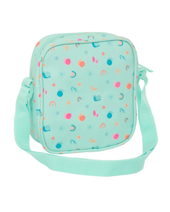 Borsa a Tracolla Safta Caracol Turchese 16 x 18 x 4 cm