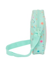 Borsa a Tracolla Safta Caracol Turchese 16 x 18 x 4 cm