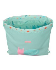 Zainetto con Cordini Safta Caracol Turchese 26 x 34 x 1 cm Zainetto con Cordini Safta Caracol Turchese 26 x 34 x 1 cm