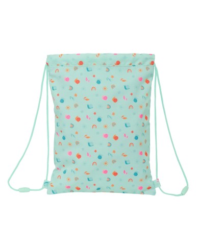 Zainetto con Cordini Safta Caracol Turchese 26 x 34 x 1 cm