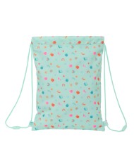 Zainetto con Cordini Safta Caracol Turchese 26 x 34 x 1 cm Zainetto con Cordini Safta Caracol Turchese 26 x 34 x 1 cm