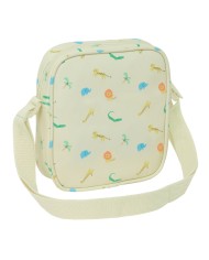 Borsa a Tracolla Safta Giungla Beige 16 x 18 x 4 cm