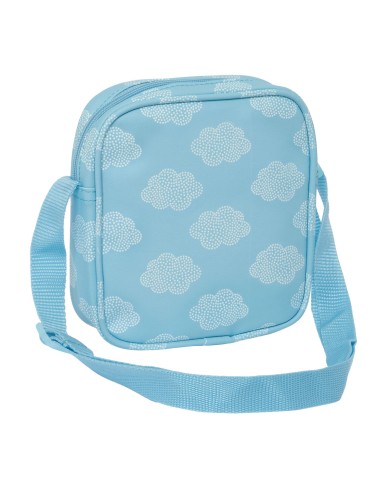 Borsa a Tracolla Safta Nuvole Azzurro 16 x 18 x 4 cm