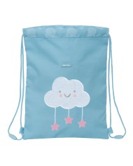 Zainetto con Cordini Safta Nube Azzurro 26 x 34 x 1 cm Zainetto con Cordini Safta Nube Azzurro 26 x 34 x 1 cm