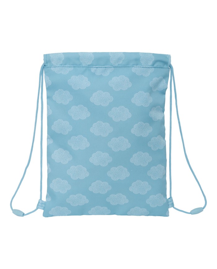 Zainetto con Cordini Safta Nube Azzurro 26 x 34 x 1 cm Zainetto con Cordini Safta Nube Azzurro 26 x 34 x 1 cm