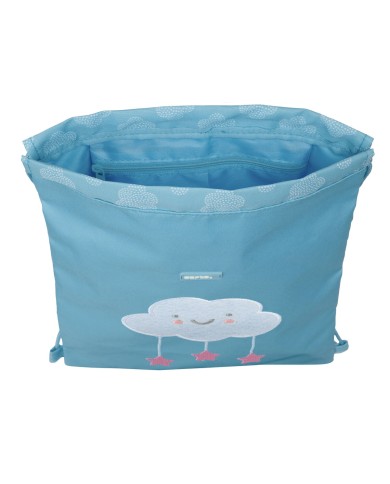 Zainetto con Cordini Safta Nube Azzurro 26 x 34 x 1 cm