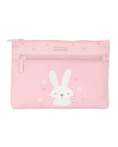 Astuccio Scuola Safta Bunny Coniglio Rosa 23 x 16 x 3 cm
