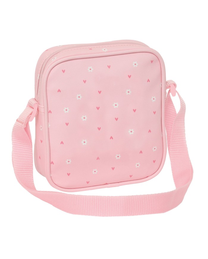 Borsa a Tracolla Safta Coniglio Rosa 16 x 18 x 4 cm