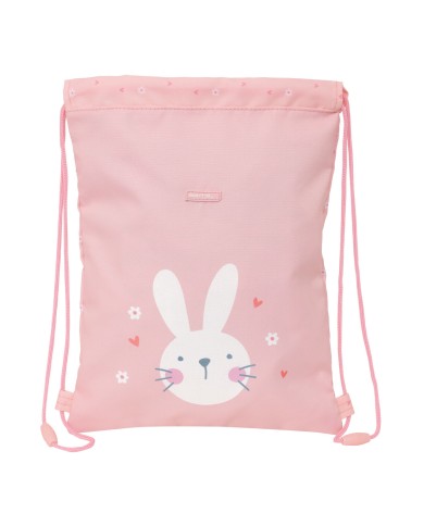 Zainetto con Cordini Safta Bunny Rosa 26 x 34 x 1 cm Zainetto con Cordini Safta Bunny Rosa 26 x 34 x 1 cm