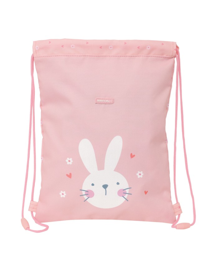 Zainetto con Cordini Safta Bunny Rosa 26 x 34 x 1 cm