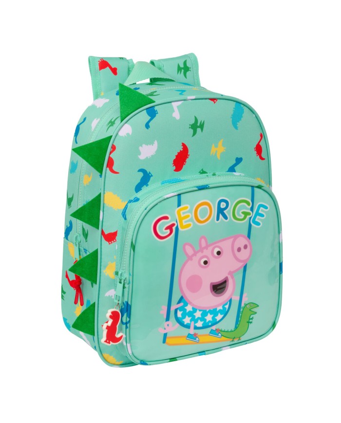 Zaino Scuola Peppa Pig George Menta 26 x 34 x 11 cm Zaino Scuola Peppa Pig George Menta 26 x 34 x 11 cm