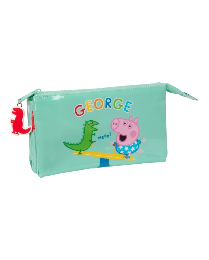 Portaoggetti Doppio Peppa Pig George Menta 22 x 12 x 3 cm Portaoggetti Doppio Peppa Pig George Menta 22 x 12 x 3 cm