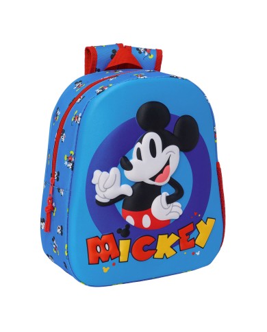 Zaino Scuola Mickey Mouse Clubhouse Azzurro 27 x 33 x 10 cm