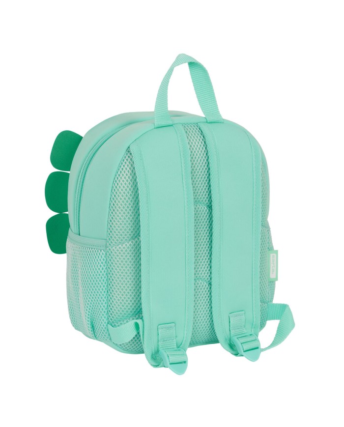 Zaino per Bambini Safta Dinosauro Verde 20 x 25 x 9 cm Zaino per Bambini Safta Dinosauro Verde 20 x 25 x 9 cm