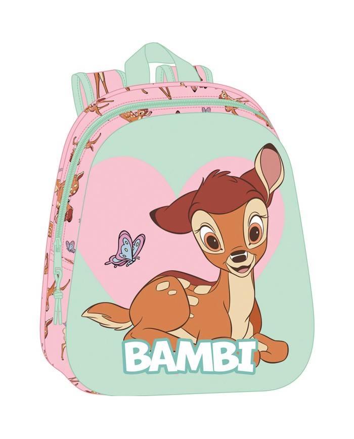 Zaino Scuola Clásicos Disney Verde Rosa 27 x 33 x 10 cm Zaino Scuola Clásicos Disney Verde Rosa 27 x 33 x 10 cm