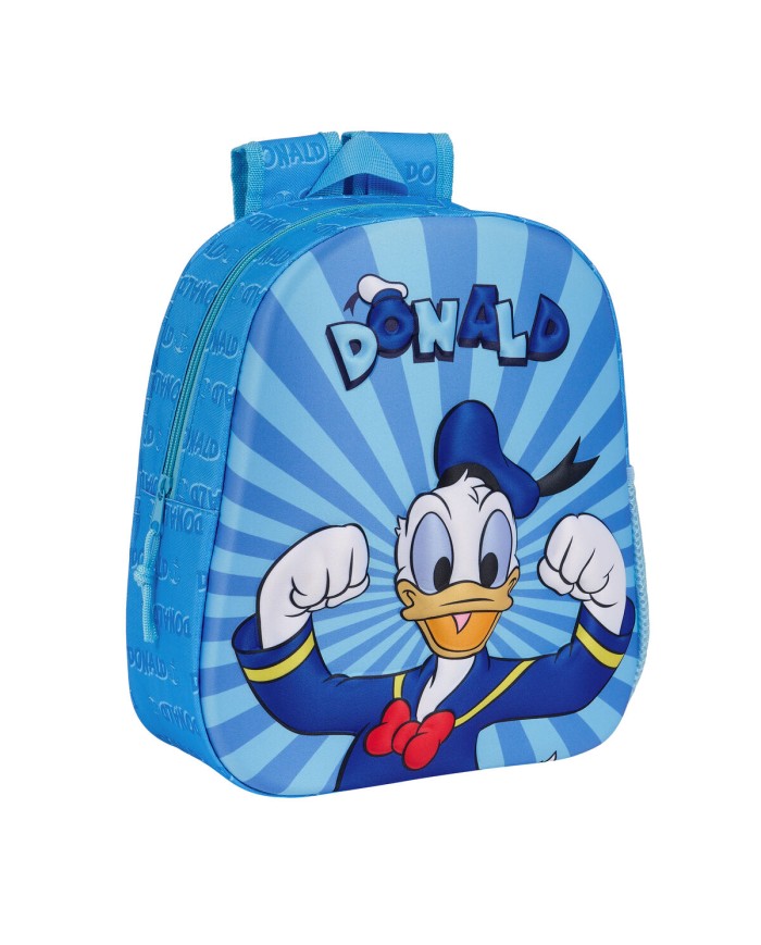 Zaino per Bambini 3D Donald Azzurro 27 x 33 x 10 cm