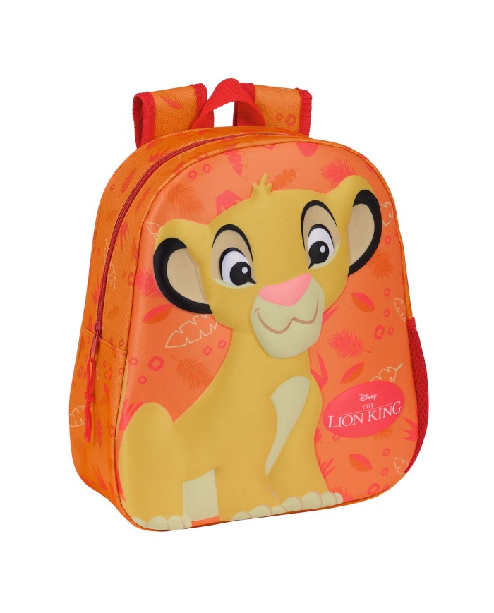 Zaino per Bambini 3D The Lion King Arancio 27 x 33 x 10 cm Zaino per Bambini 3D The Lion King Arancio 27 x 33 x 10 cm