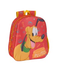 Zaino per Bambini 3D Clásicos Disney Pluto Arancio 27 x 33 x 10 cm Zaino per Bambini 3D Clásicos Disney Pluto Arancio 27 x 33 x 10 cm