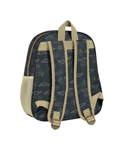 Zaino per Bambini 3D The Mandalorian Nero Beige 27 x 33 x 10 cm Zaino per Bambini 3D The Mandalorian Nero Beige 27 x 33 x 10 cm