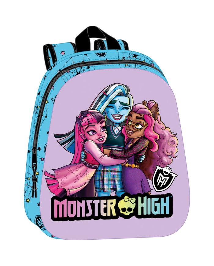 Zaino Scuola Monster High Azzurro Lilla 27 x 33 x 10 cm Zaino Scuola Monster High Azzurro Lilla 27 x 33 x 10 cm
