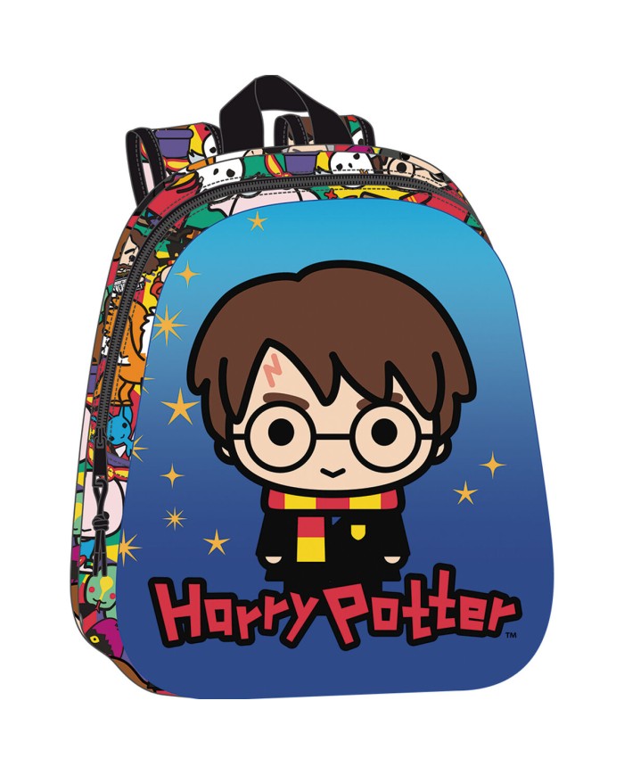 Zaino Scuola Harry Potter Azzurro Multicolore 27 x 33 x 10 cm Zaino Scuola Harry Potter Azzurro Multicolore 27 x 33 x 10 cm