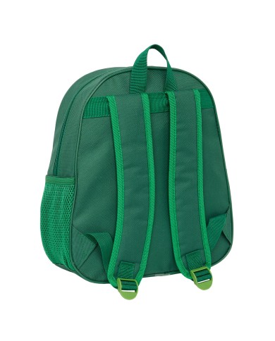 Zaino Scuola 3D Real Betis Balompié Verde 27 x 33 x 10 cm