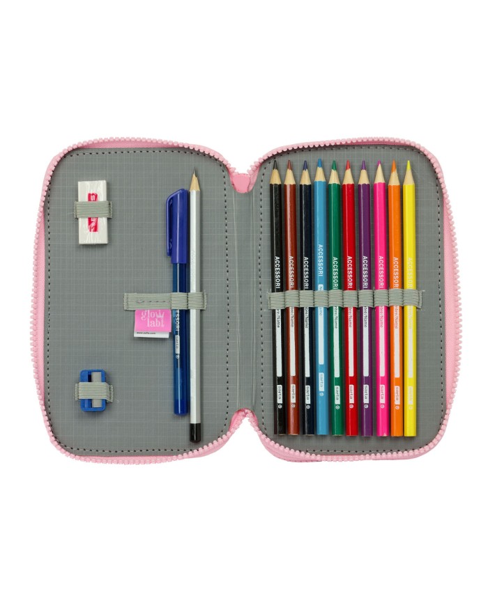 Astuccio Doppio Glow Lab Sweet home Rosa 12.5 x 19.5 x 4 cm (28 Pezzi)