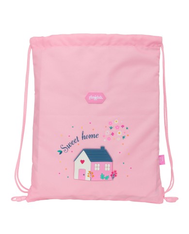 Zainetto con Cordini Glow Lab Sweet home Rosa 26 x 34 x 1 cm Zainetto con Cordini Glow Lab Sweet home Rosa 26 x 34 x 1 cm
