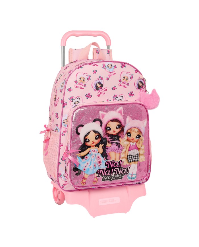 Trolley per la Scuola Na!Na!Na! Surprise Fabulous Rosa 33 x 42 x 14 cm