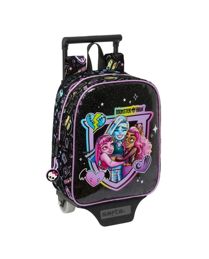 Trolley per la Scuola Monster High Nero 22 x 27 x 10 cm Trolley per la Scuola Monster High Nero 22 x 27 x 10 cm