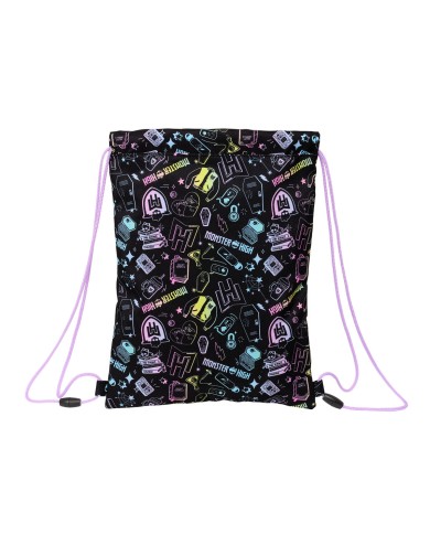 Zainetto con Cordini Monster High Nero 26 x 34 x 1 cm