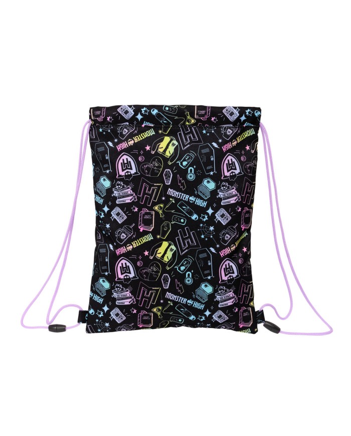 Zainetto con Cordini Monster High Nero 26 x 34 x 1 cm